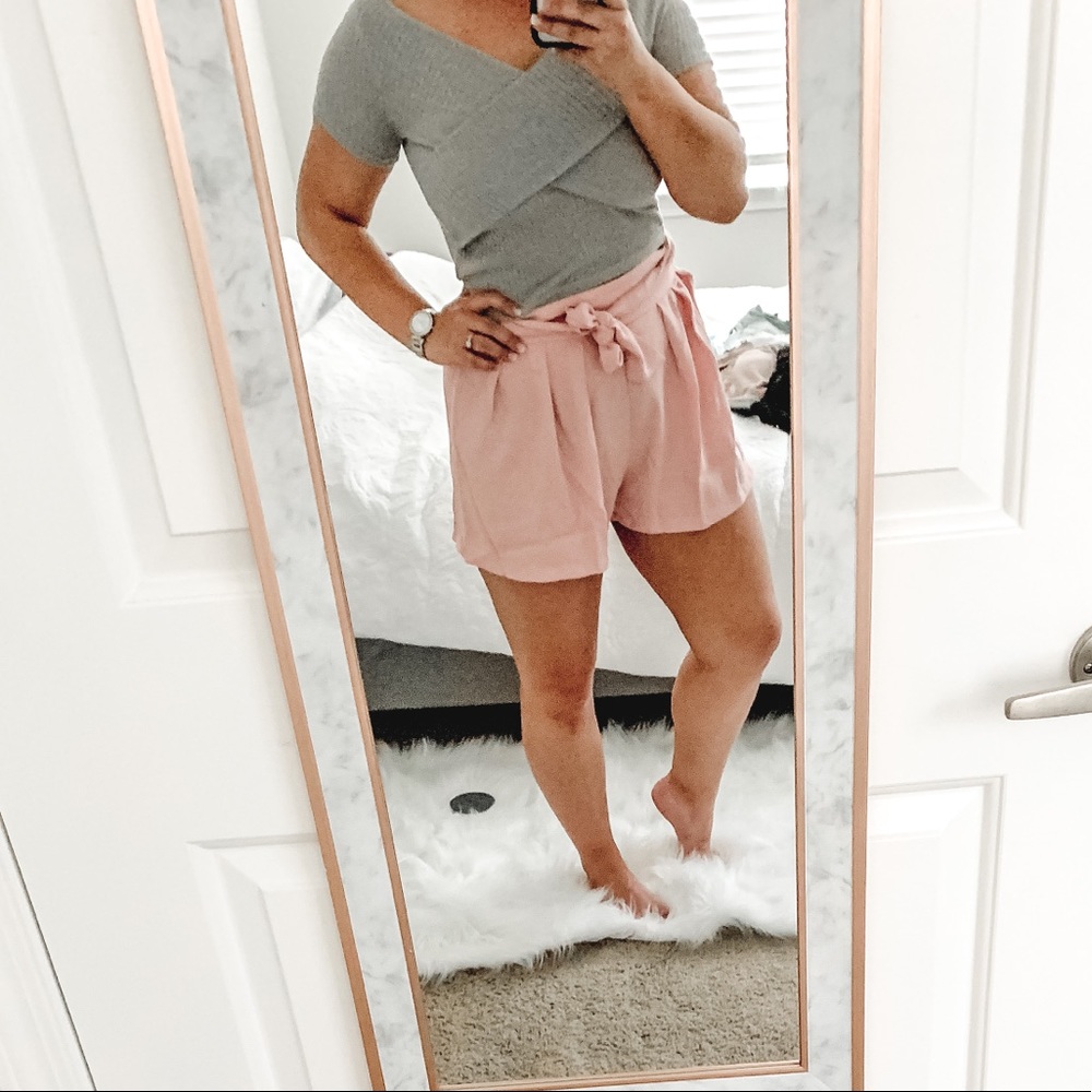 Grey crop top